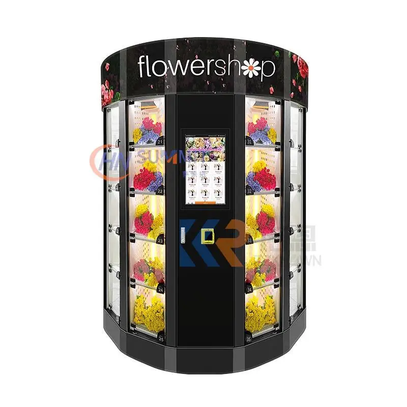 Fresh Flower Vending Machine With Refrigeration and Humidification 21.5 inch  Touch Screen With Android