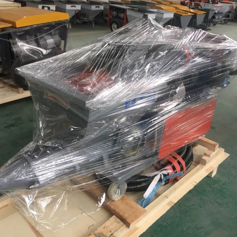 Stable YG 318 Mortar Plastering Pump Building Wall Plastering 3MPa 80L Hopper 50m Transport Easy Operation