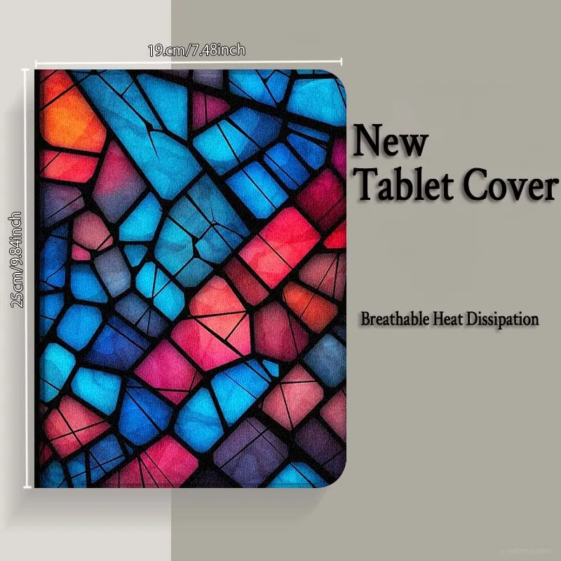 حافظة فنية بتصميم نمط ملون لجهاز iPad Pro Air Mini 1 2 3 4 5 6 7th 8th 9th 10th 11th 10.2 9.7 10.5 10.9 11 12.9 حافظة كمبيوتر لوحي #6