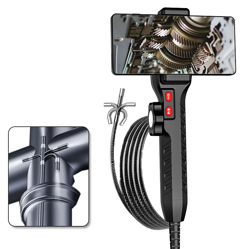 

Two Way Articulating Steering Endoscope CMOS Borescope Inspection Otoscope Camera Digital Microscope For Android ISO