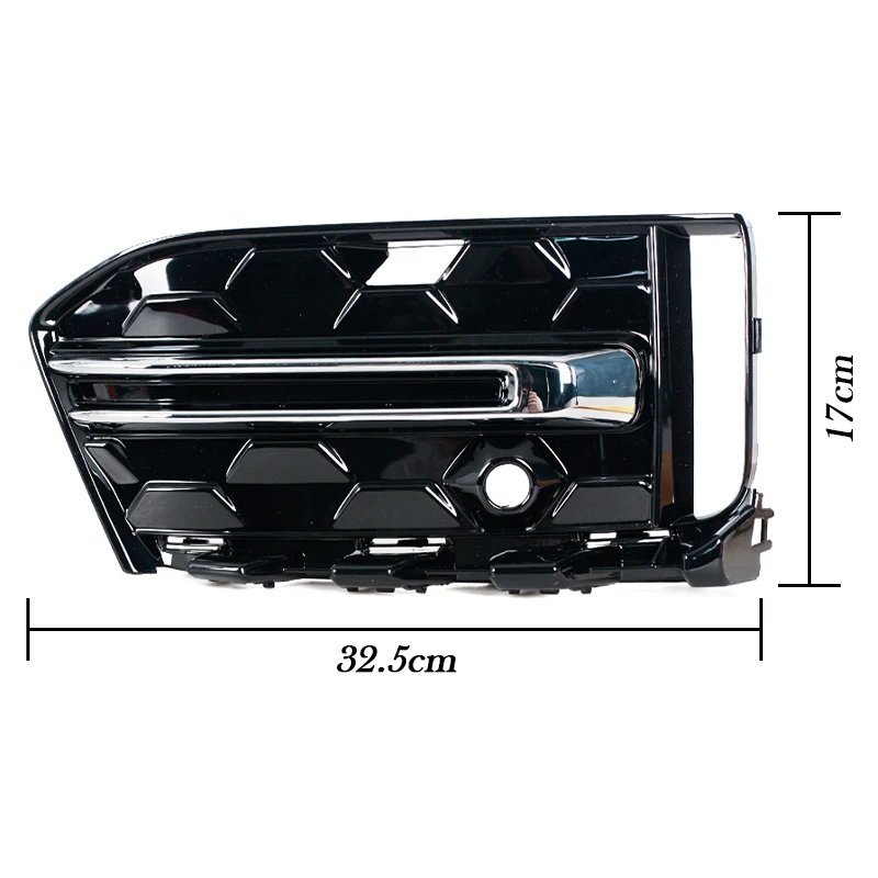 For Audi A6L C8PA 2023 Front Bumper Grille Car Fog lamp Grille Cover 4KD807647E 4KD807648E