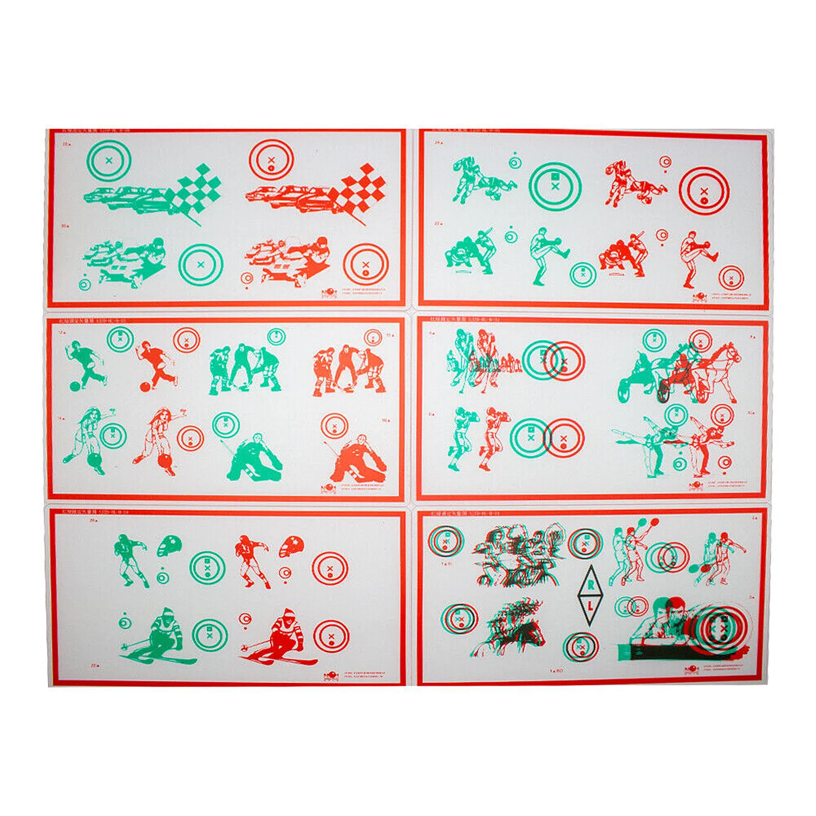 Vision Therapy Convergence Insufficiency Eye Training Device Fixed Tranaglyph