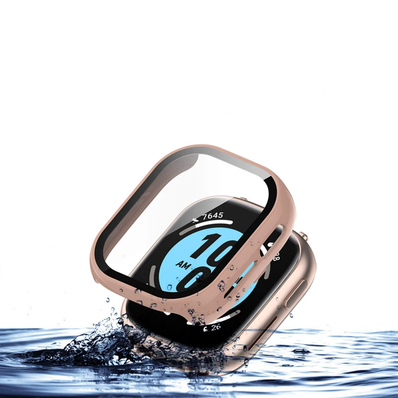 Pellicola proteggi schermo in vetro con bordo rigido Custodia full frame per smartwatch per Honor Watch 5/4 Accessori protettivi per copertura paraurti