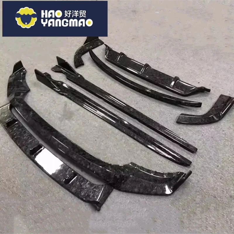 Suitable for Forged Carbon Front Rear Lip Side Skirt Tail Wing for BMW X5 Convert New Style Spoiler Shovel Kit Car Accessories