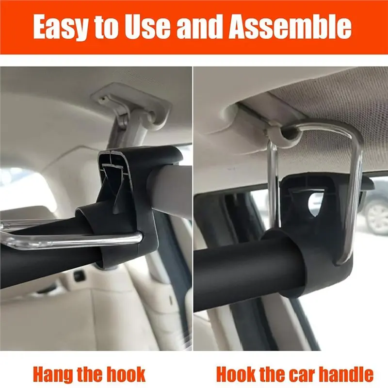 車用ハンガーバー-拡張可能-30～63インチ-高耐久衣類ラック-調整可能なフック付き収納