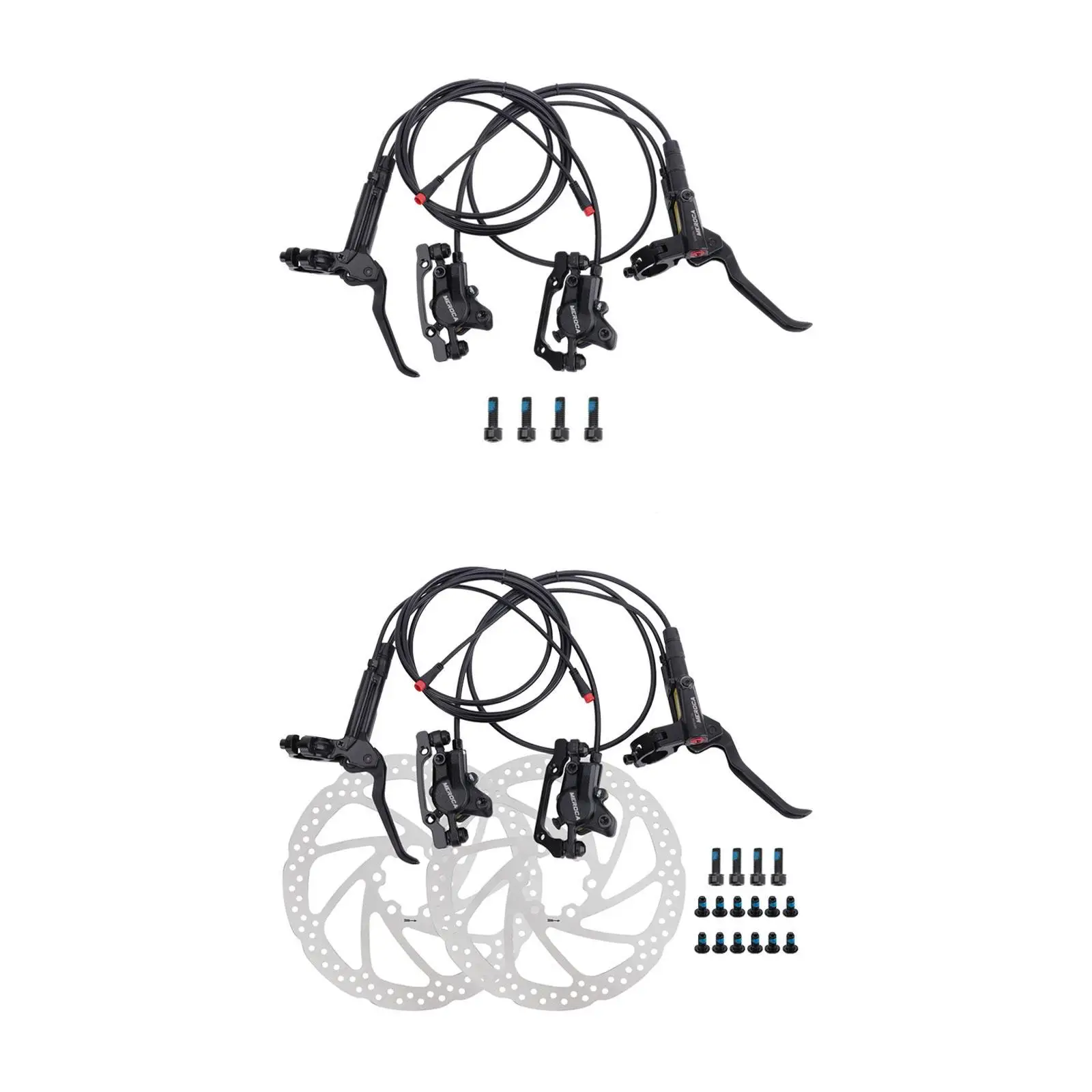 Bicycle Disc Brake Kit, Hydraulic Disc Brake Set, 2 Piston Accessories, Replace