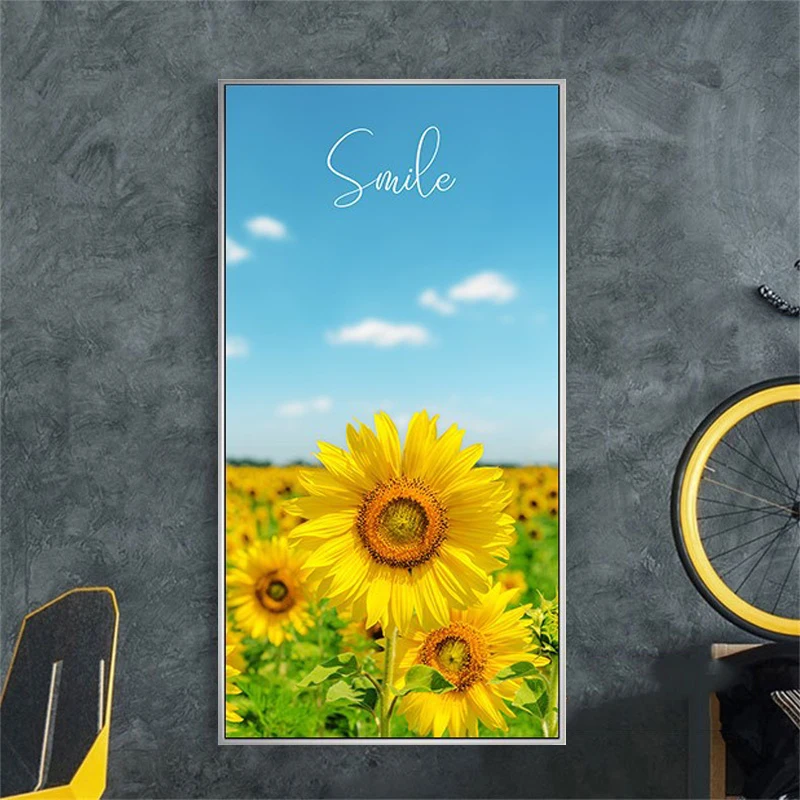 Smile Sunflowers 5D Diamond Painting DIY Diamond Embroidery Restaurant Office Living Room Home Decor Diamond Cross Stitch Kits