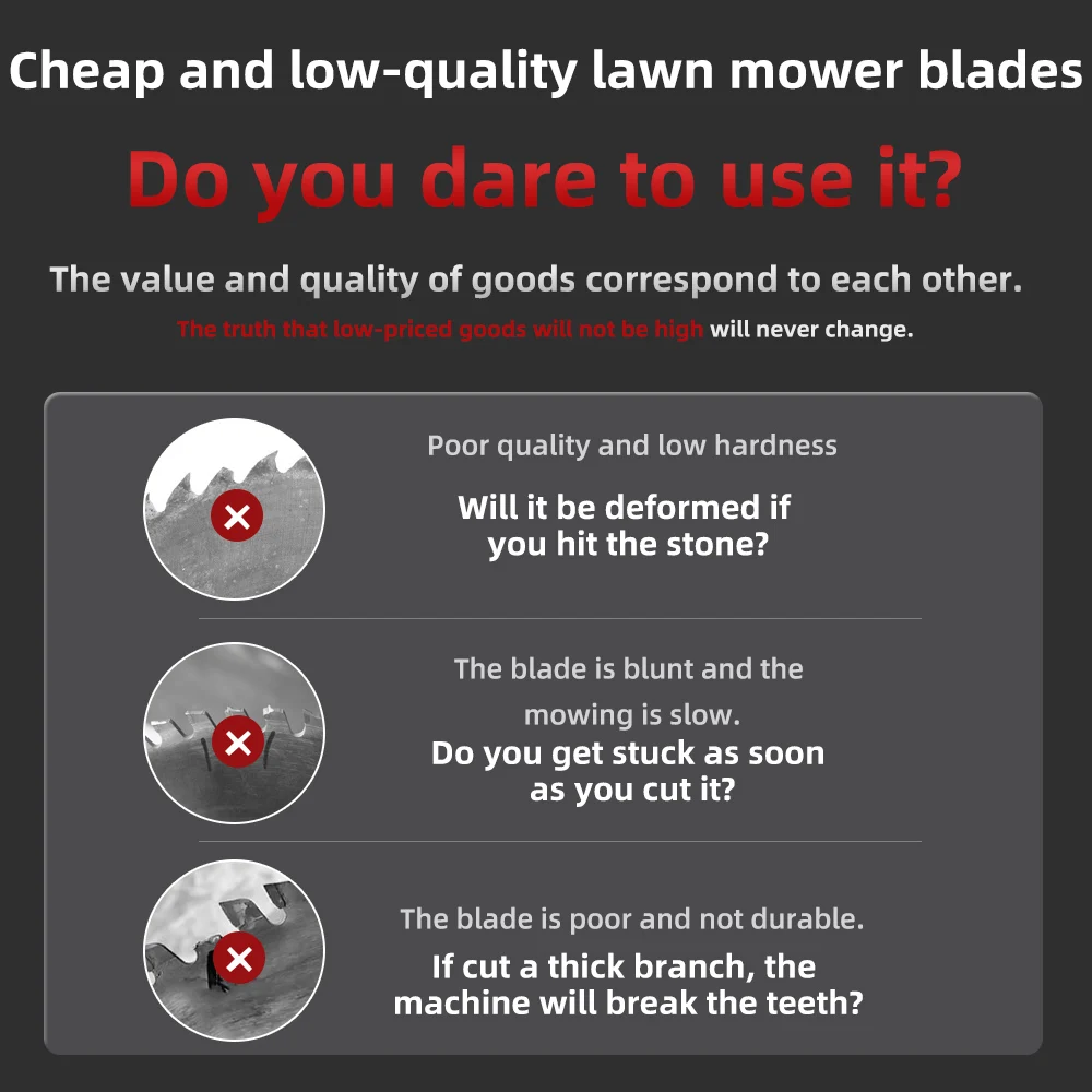 10-Inch 40-Tooth Black Hole Saw Blade for Grass Cutting, Heat-Treated for Durability, Suitable for Large-Area Quick Weeding, Fast Cutting of Thick Branches, Ideal for Gardening and Lawn Maintenance, Tool Accessory for Trimming Thick Branches and Lawn