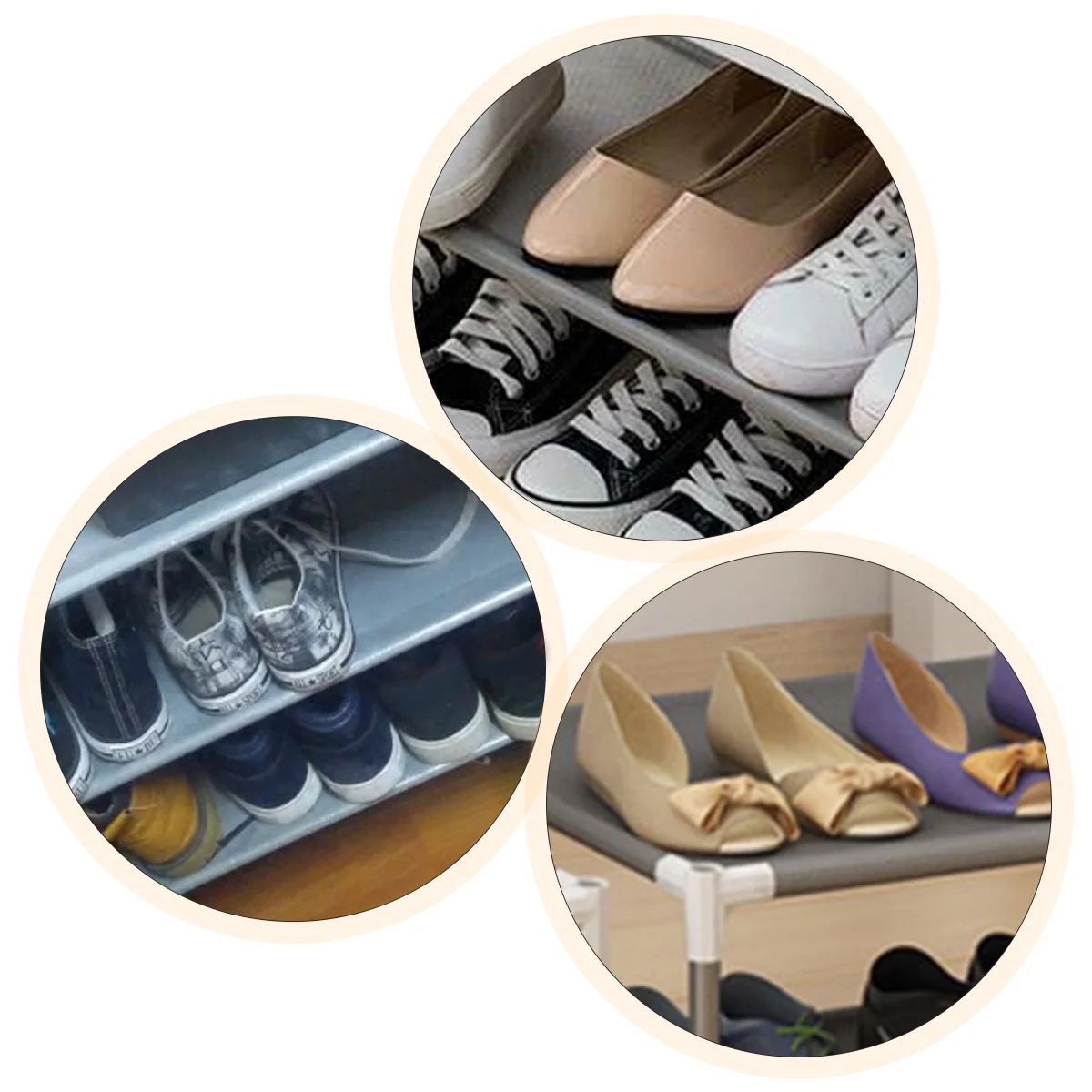 

Shoe Rack Dorm Bed Bottom ganizer 2 Layer Wide Simple Installation Space Saver Bedroom Creative Metal Frame Durability Storage