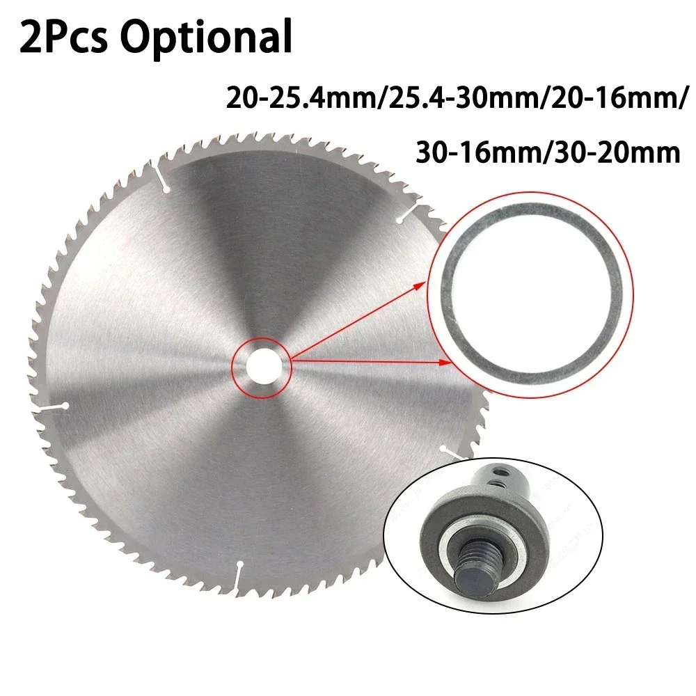 YTOM-Anneau de réduction de scie circulaire, anneau de conversion pour disque de coupe, rondelle de coupe, outils de travail de calcul, 2 pièces