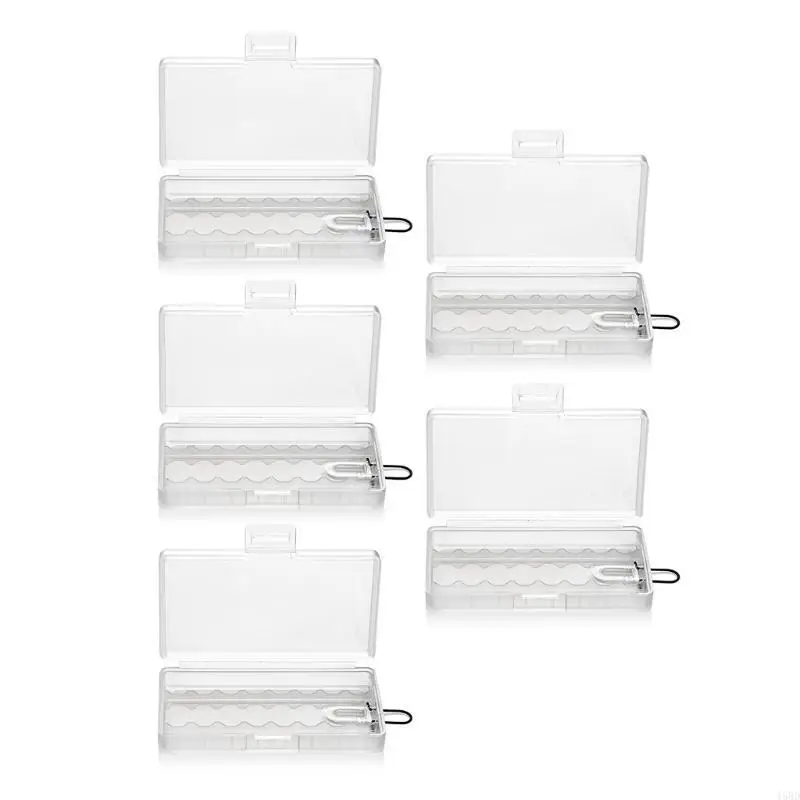 

Transparent 3A Battery Case Holder for Easy Viewing and Organization