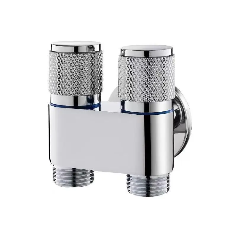 Plastic One-in and Two-out Water Separator, Three-way Angle Valve, Double-control Switch One-point, Two-drag Toilet Dual-purpose