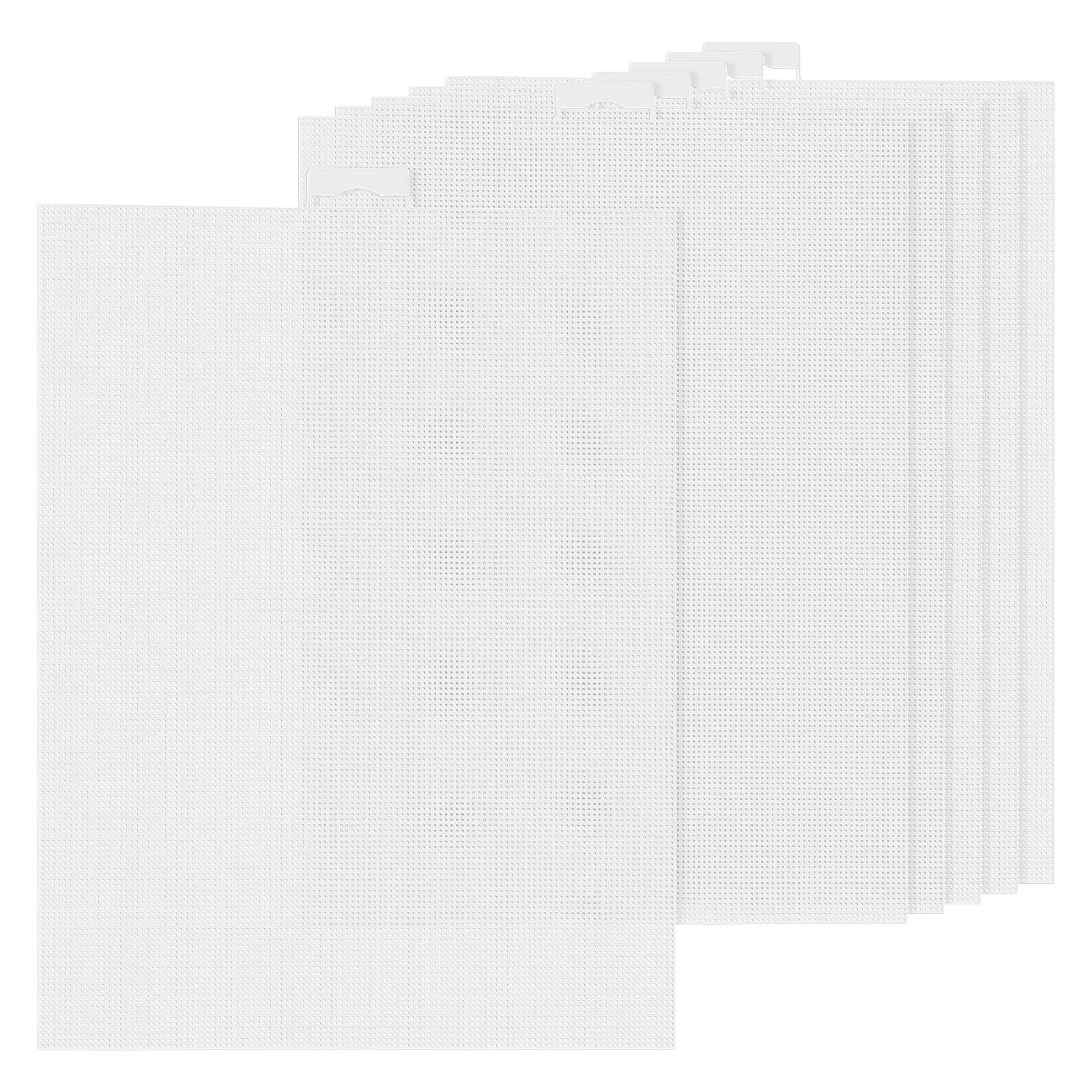

6pcs Plastic Canvas Sheets Cross Stitch Craft Kit 11 X 8.2 Inch For Knit Crochet Embroidery Diy Yarn Projects Blank Mesh Grid