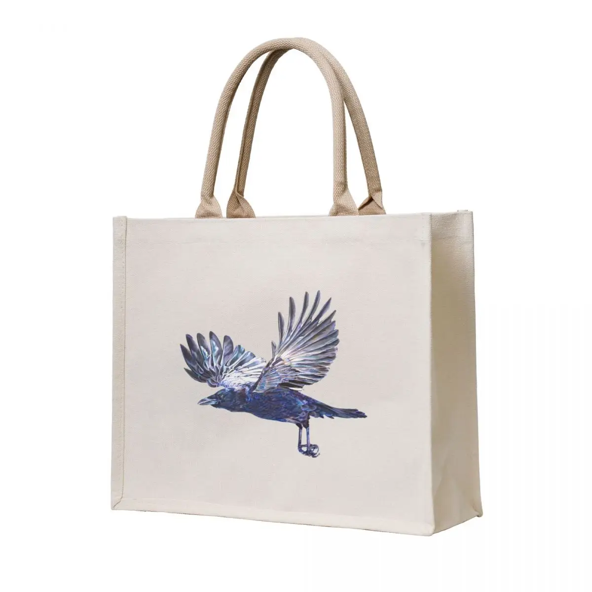

Crow in Flight - coloured pencil drawing Tote Bag Cloth bag shopper bag women canvas Cloth bags custom tote