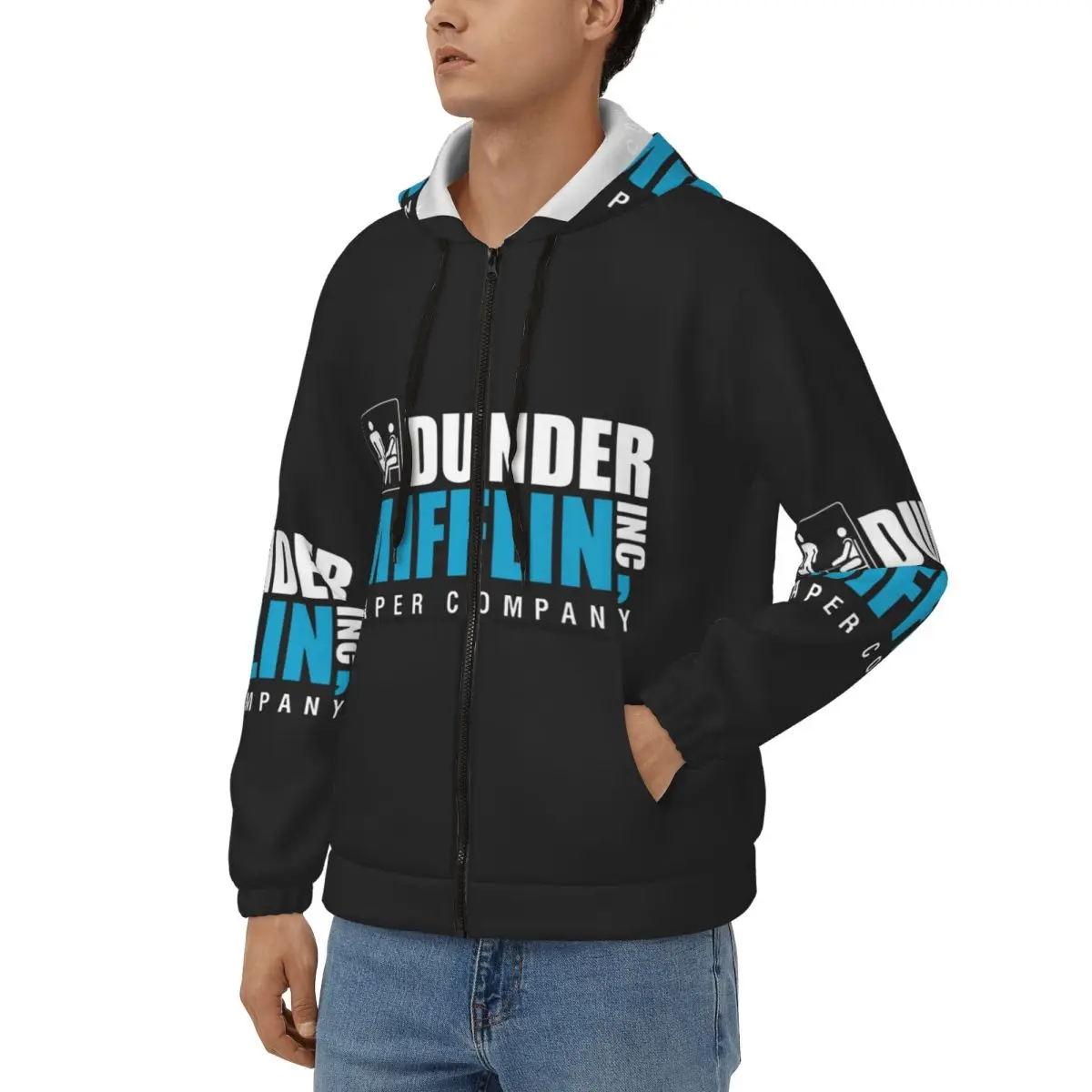 Dunder Mifflin Paper Company Essential Zipper Hoodie Hip Hop Pullover Autumn Winter Men Women Sweatshirts Long Sleeve Tops