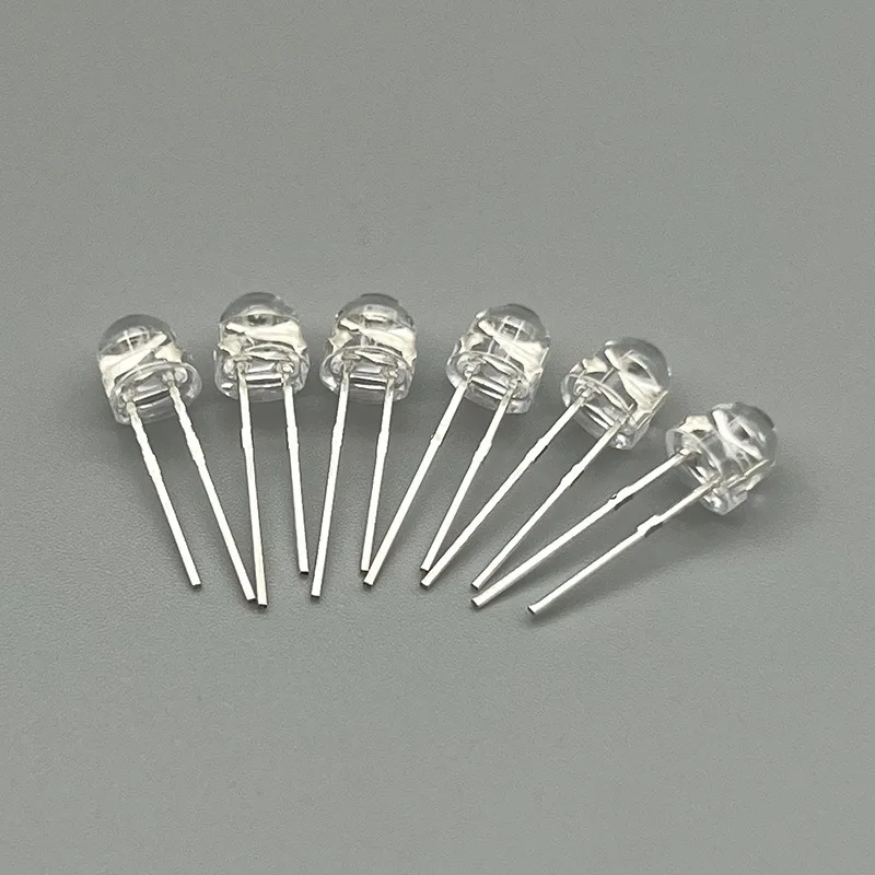 LED Direct Insertion Light Bead, F5 mm Straw Hat, Large Cup, High Brightness, DIY, Seven Color, Red, Yellow, Blue, 1000Pcs