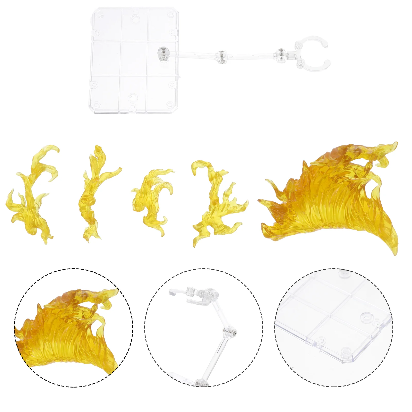 Baby Toy Figure Stand Halloween Decorations Indoor Action Yellow Plastic Support Frame Blaze Toys