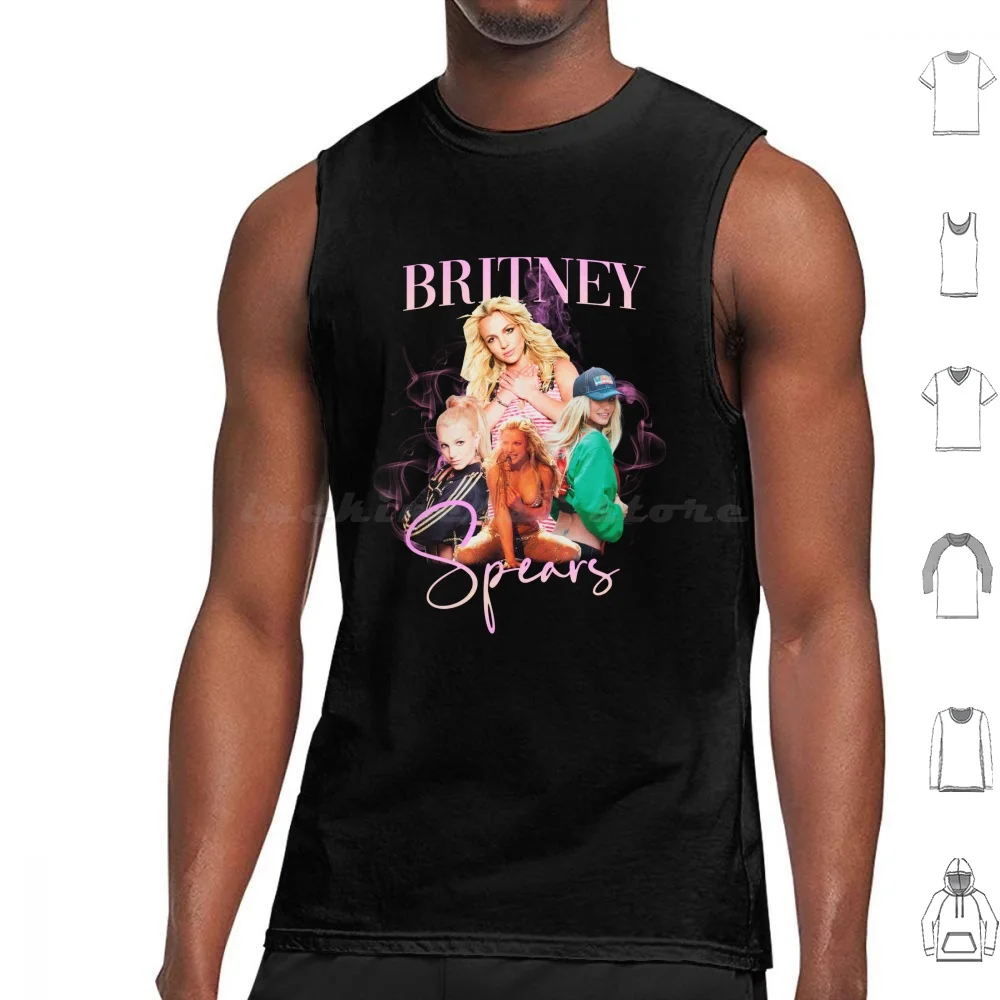 Britney Spears Tank Tops Vest Sleeveless Britney Spears Music Pop Electronic Futurist Band R B Pop Music Diamonds