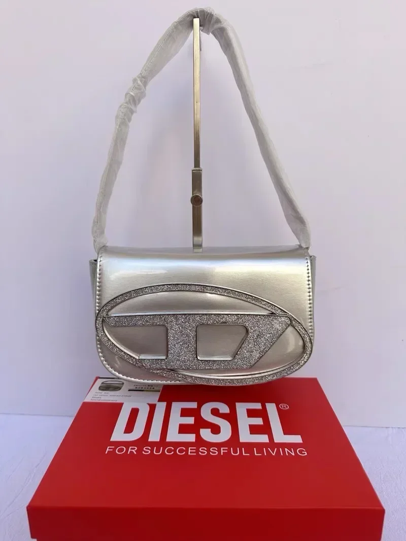 Diesel Women Top Handle Purse Half Round Designr Brand Leather Underarm Flap Shoulder Bag Tote Send original With the box