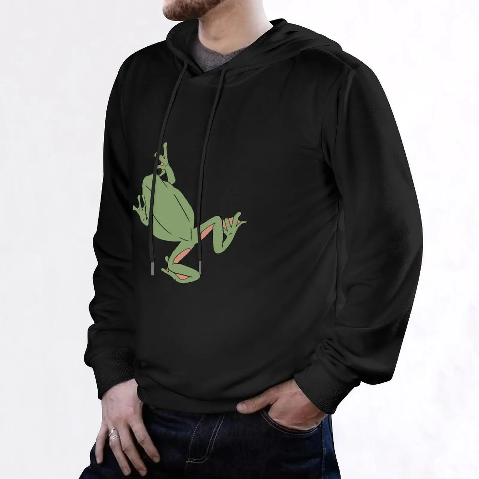 Tree Frog Pulôver com capuz roupas masculinas camisa com capuz agasalho masculino