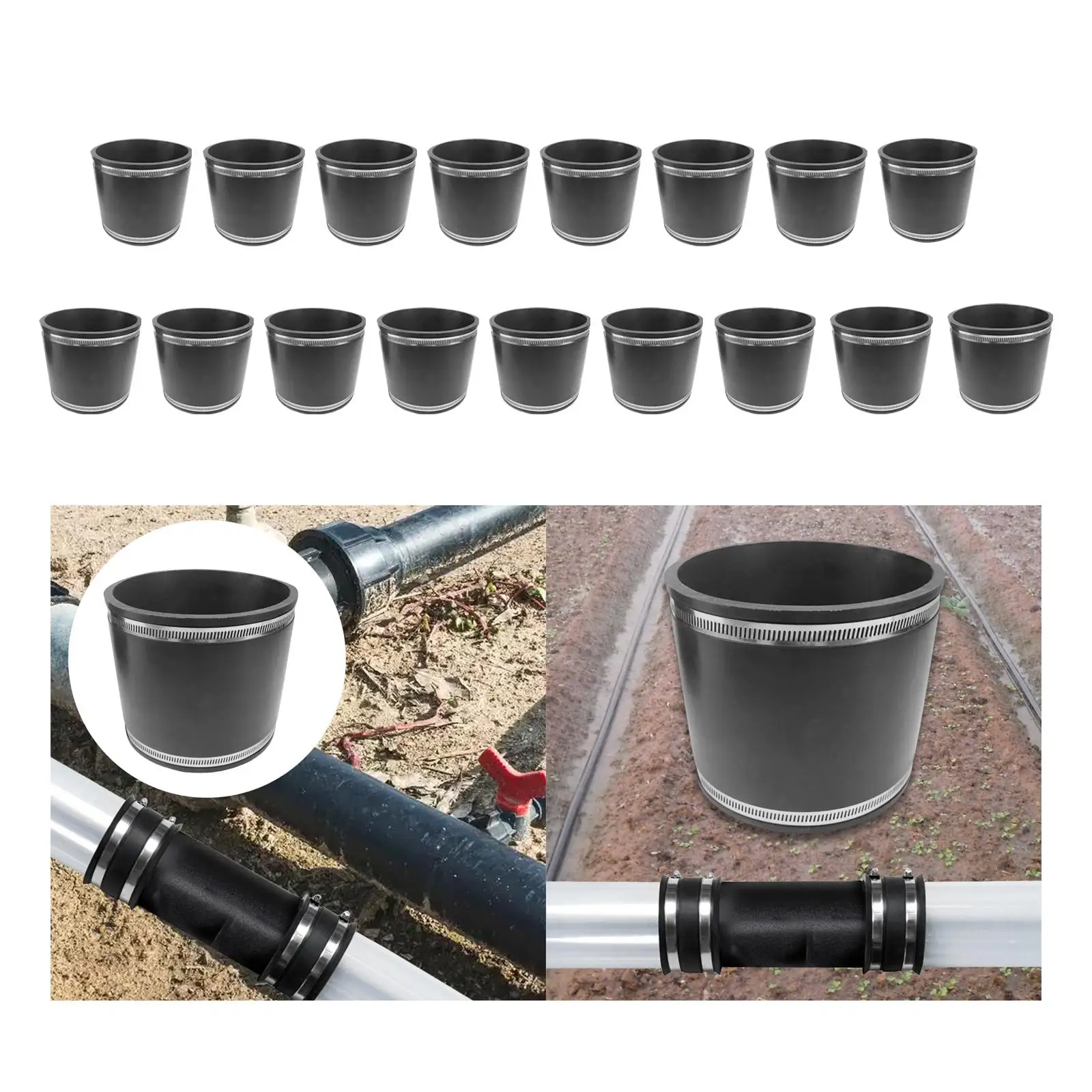 

Гибкая манжета-муфта Гибкая манжета для контроля пыли с зажимами Прочная водонепроницаемая замена Простая установка Многоразовая герметичная манжета