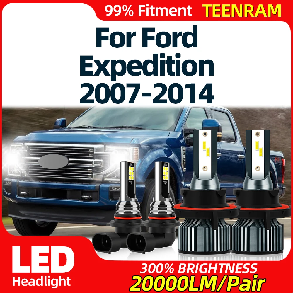 

Canbus LED Headlights Bulbs 40000LM Auto Headlamps 12V 6000K Fog Lamps For Ford Expedition 2007-2009 2010 2011 2012 2013 2014