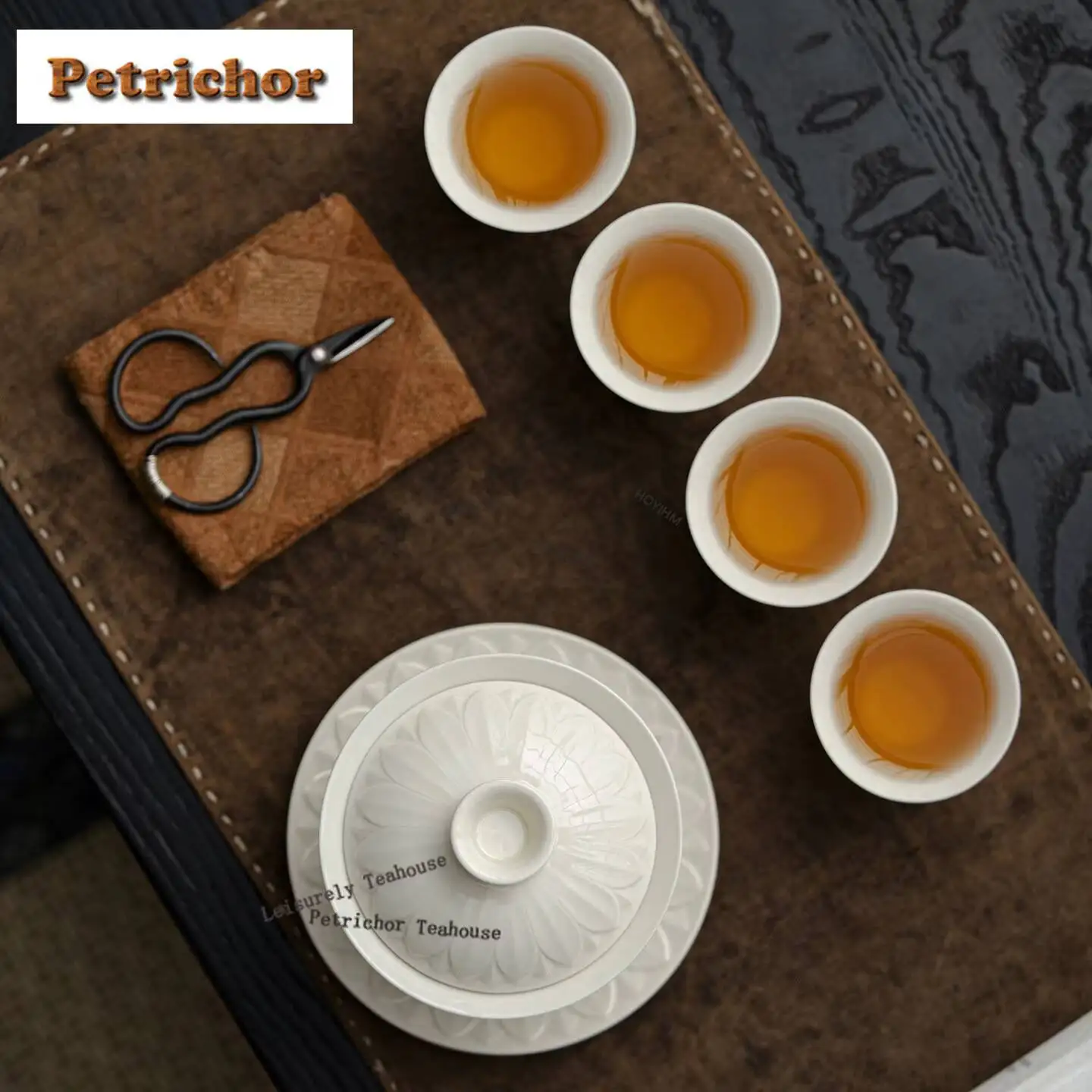Imitation Song Ding Kiln White Tea Set Complete Set Luxury Tea Ceremony Set Teapot And Tea Cup Set Tea Items Decoration