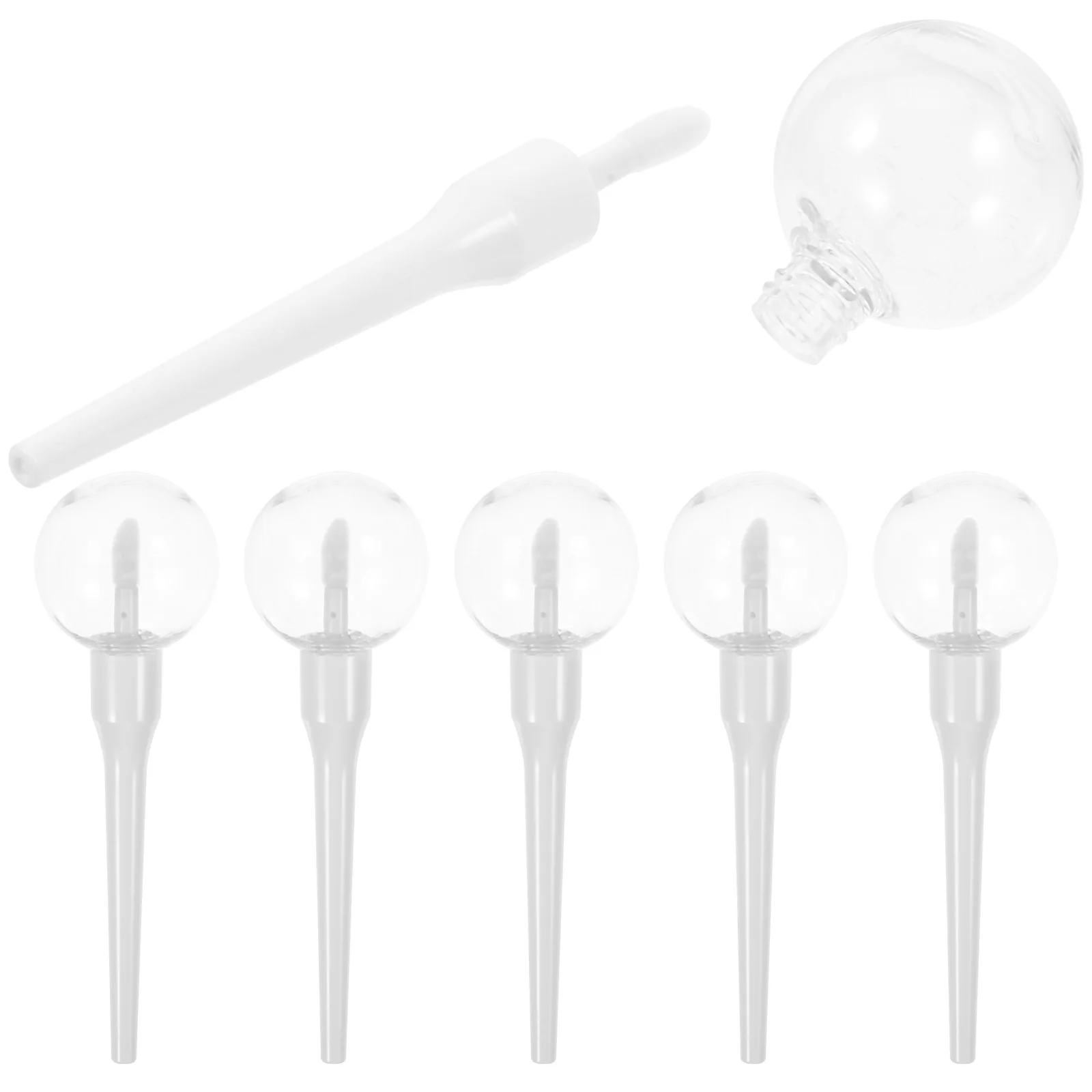 6 Pcs 모양의 립글로스 튜브 빈 리필 가능 41 흰색 10ml 투명 립밤 병 플라스틱 대량 용기