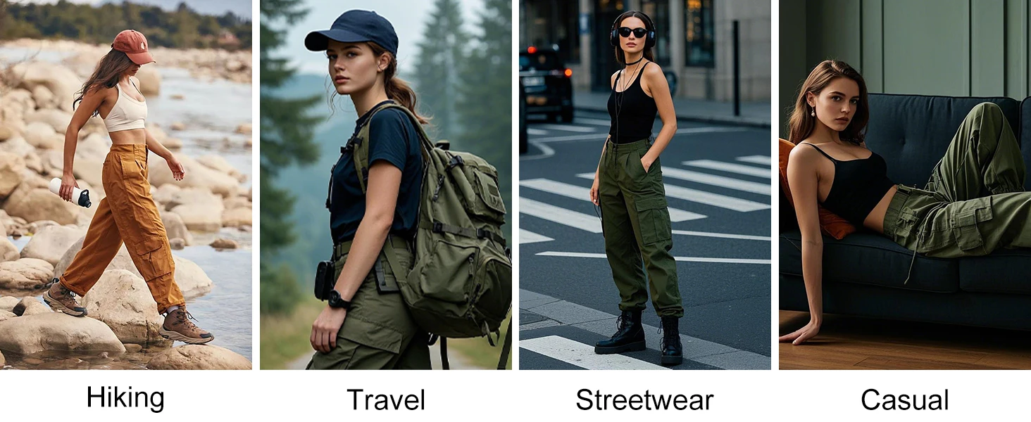 green cargo pants women