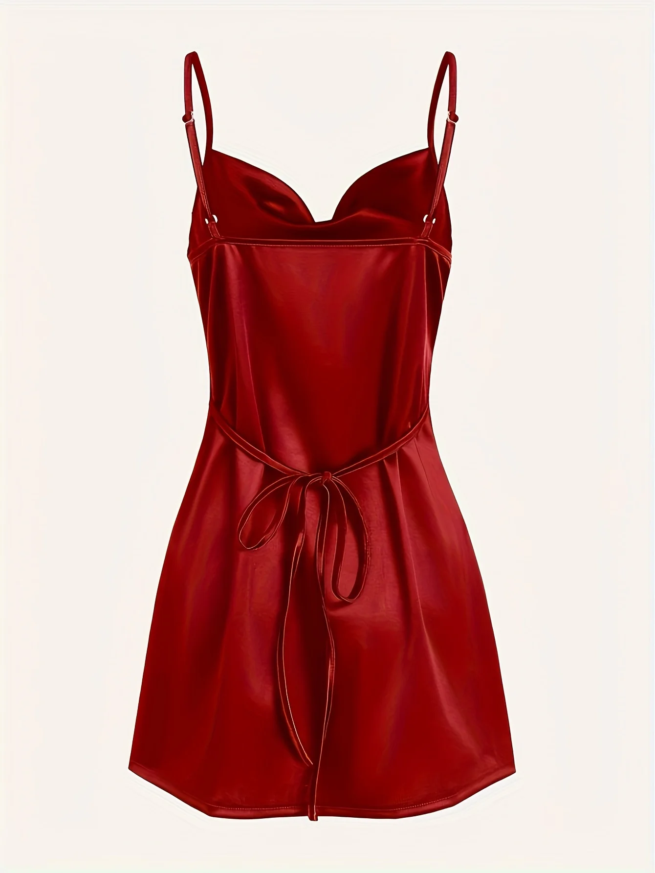 A-Line Spaghetti Straps Liso De Seda Valentine Days Burgundy Cocktail Mini Robes Sparkly Cherrykeke Prom Dresses Evening Gowns