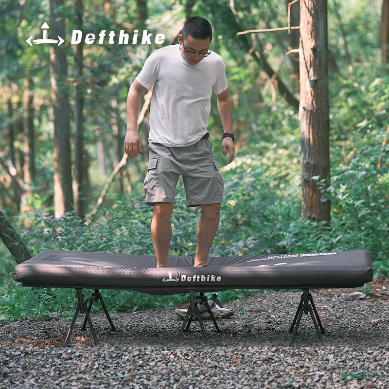 

Suspended bed Outdoor camping Portable folding bed High elastic brushed inflatable mattress Off-ground inflatable bed