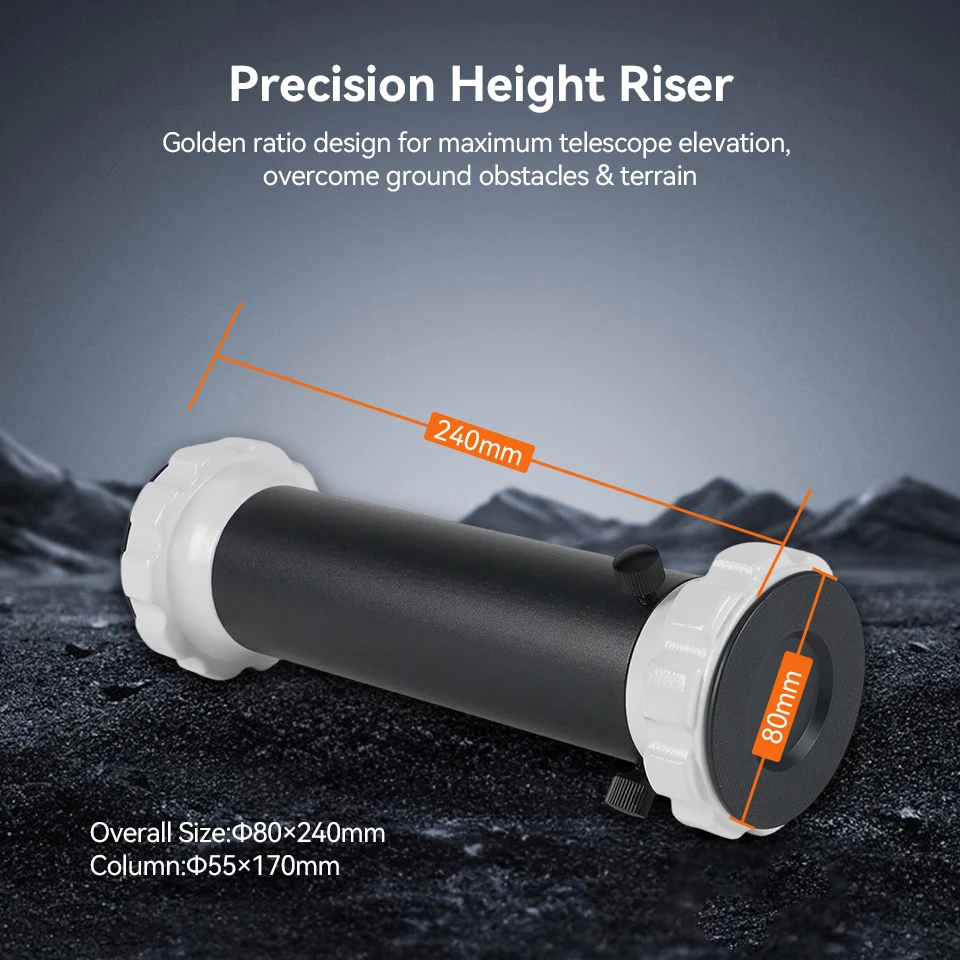 Svbony SV225H Telescope Tripod Riser Azimuth Mount Riser Compatible with Mainstream Alt-Azimuth Astronomical Mounts
