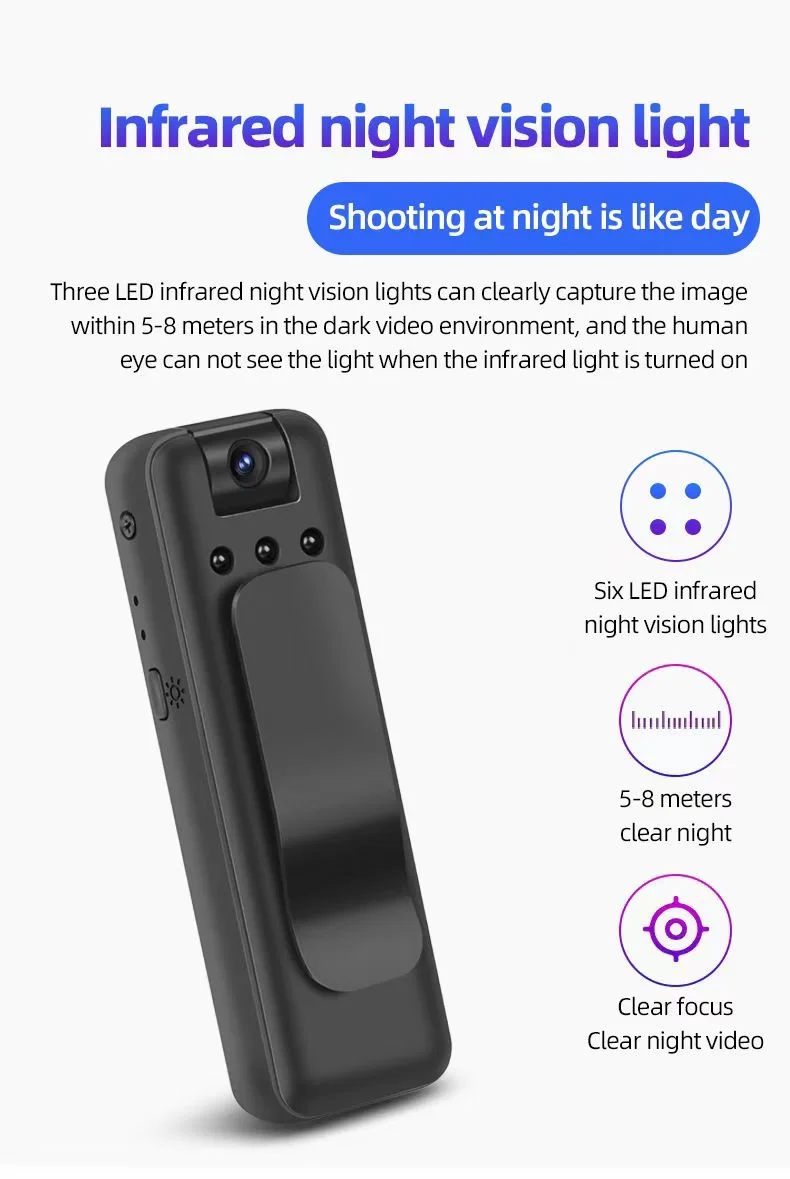 

With Wifi Mini Camera Night Vision Portable Small Digital Video Recorder Police BodyCam Miniature Camcorder 1080P