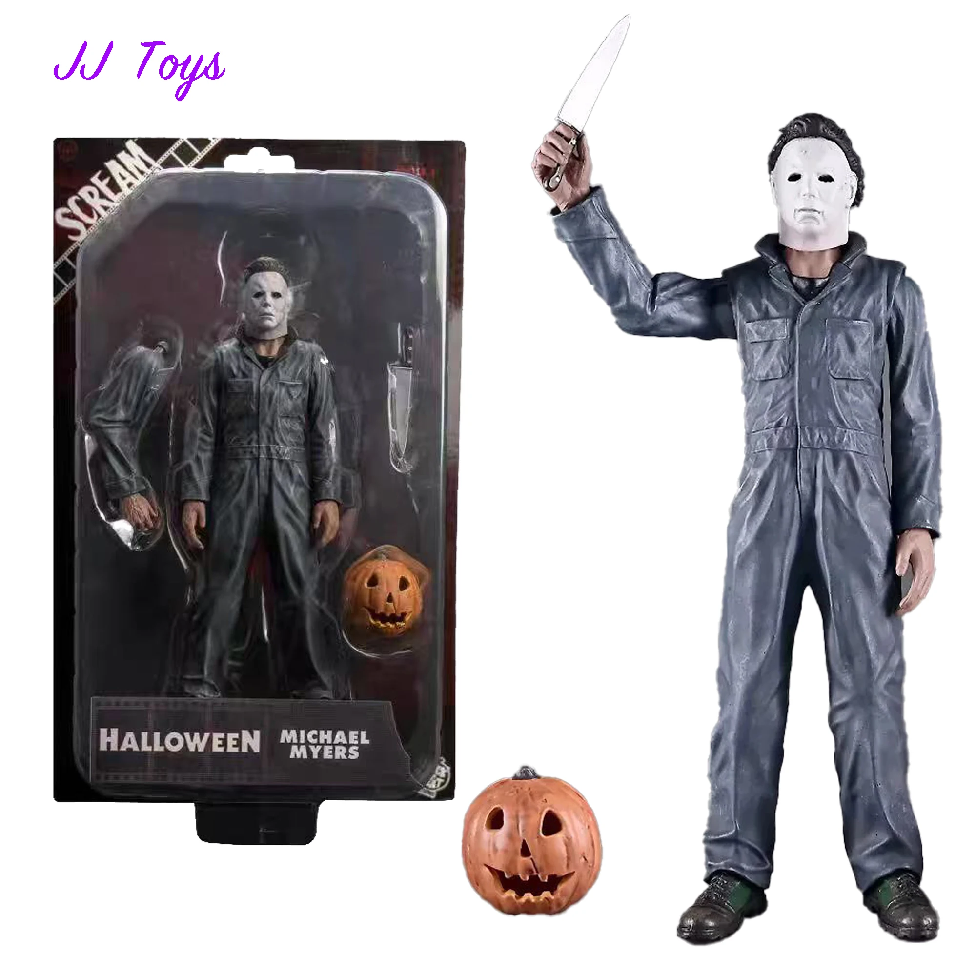 

18cm Halloween Movie Figures Michael Action Figure Statue Model Doll Collection Toys Gifts