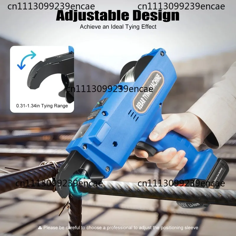 Suitable for 8mm-34mm automatic steel bar tying machine 12V 4500mAh electric handheld steel bar wire pliers tool kit
