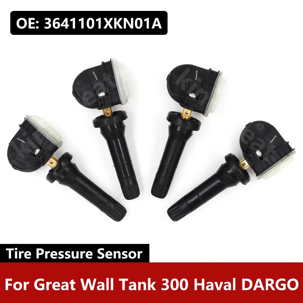 

4PCS/Lot For Great Wall Tank 300 Haval DARGO 433MHz Car TPMS Tire Pressure Monitor System Sensor 3641101XKN01A