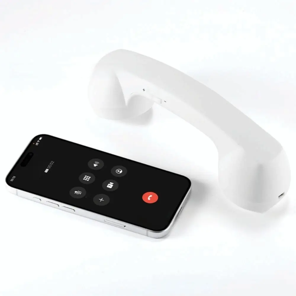 with Microphone Phone Handset Wireless Telephone Style Landline Handle Receiver Black Color Handheld Cell Phone Receiver