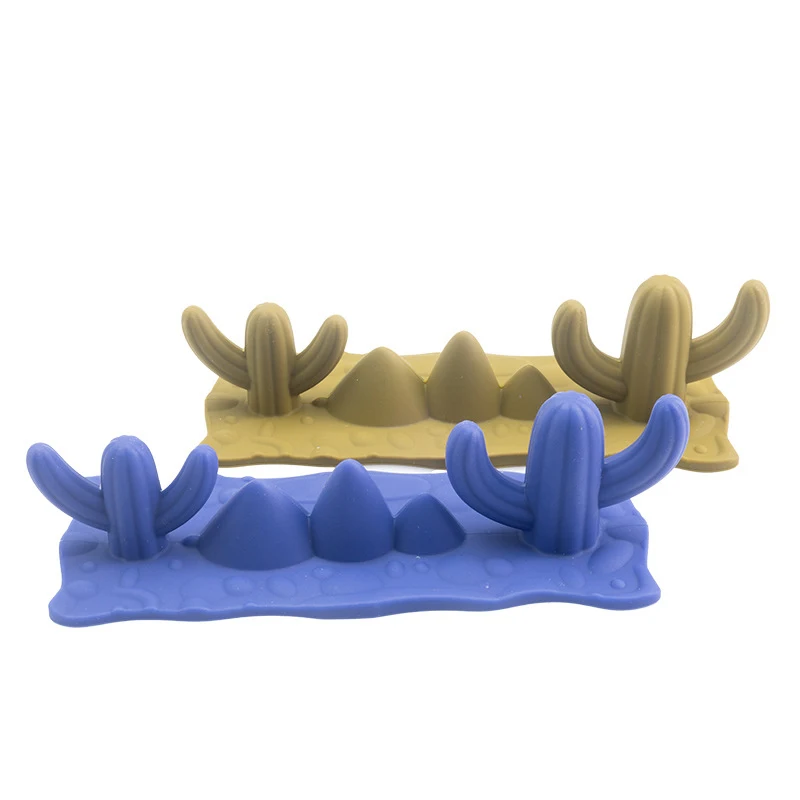 حامل فرشاة الأظافر من السيليكون الصبار ، حامل مسند قلم للرسم ، حامل جل ملون بالأشعة فوق البنفسجية ، رف للعرض