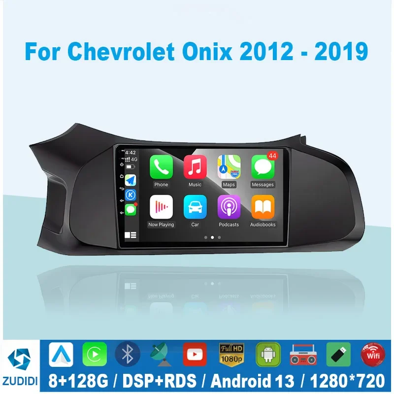 

8G+128G Android 13 Car Radio Stereo Multimedia Video Player For Chevrolet Onix 2012-2019 Auto Audio 2 Din GPS IPS Screen Carplay