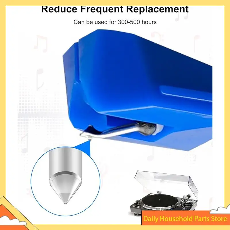【تخفيضات كبيرة】إبرة مشغل التسجيلات AT-VMN95E لقلم Audio-Technica، إبرة القرص الدوار بيضاوية الشكل لتسجيل الفينيل AT-LP120X Pla