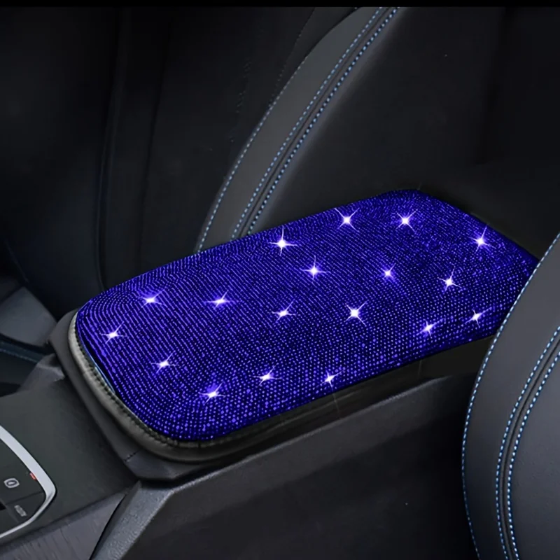 Tappetino per bracciolo per auto Bling, copertura per Console centrale per auto antiscivolo con diamante artificiale, Accessori per la decorazione