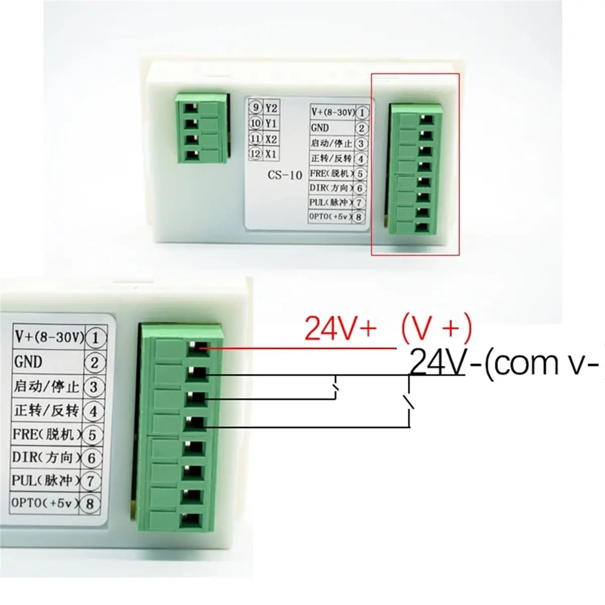 A003 Stepper Motor Controller Pulse Generator CS10-3 Multi-Turn Potentiometer Speed Regulation Speed Display