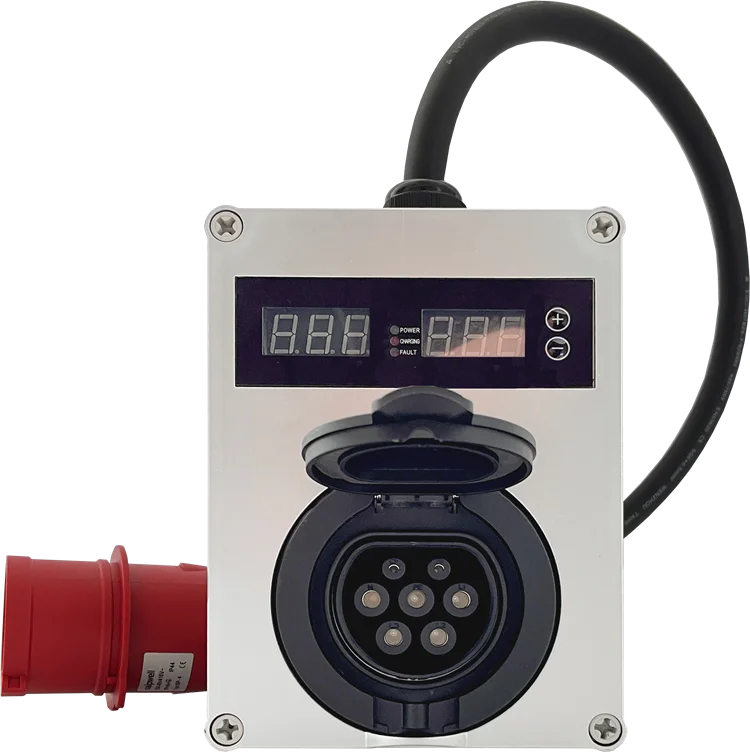 Famous Type 2 Outlet Wall Mounted Charging Pile Cee 22kW Ac Ev Charging Station Type-2 Socket Public 22 KW Wall-mount