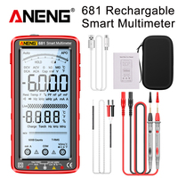 ANENG 681 Rechargable Digital Professional Multimeter Non-contact Voltage Tester AC/DC Voltage Meter LCD Screen Current Tester