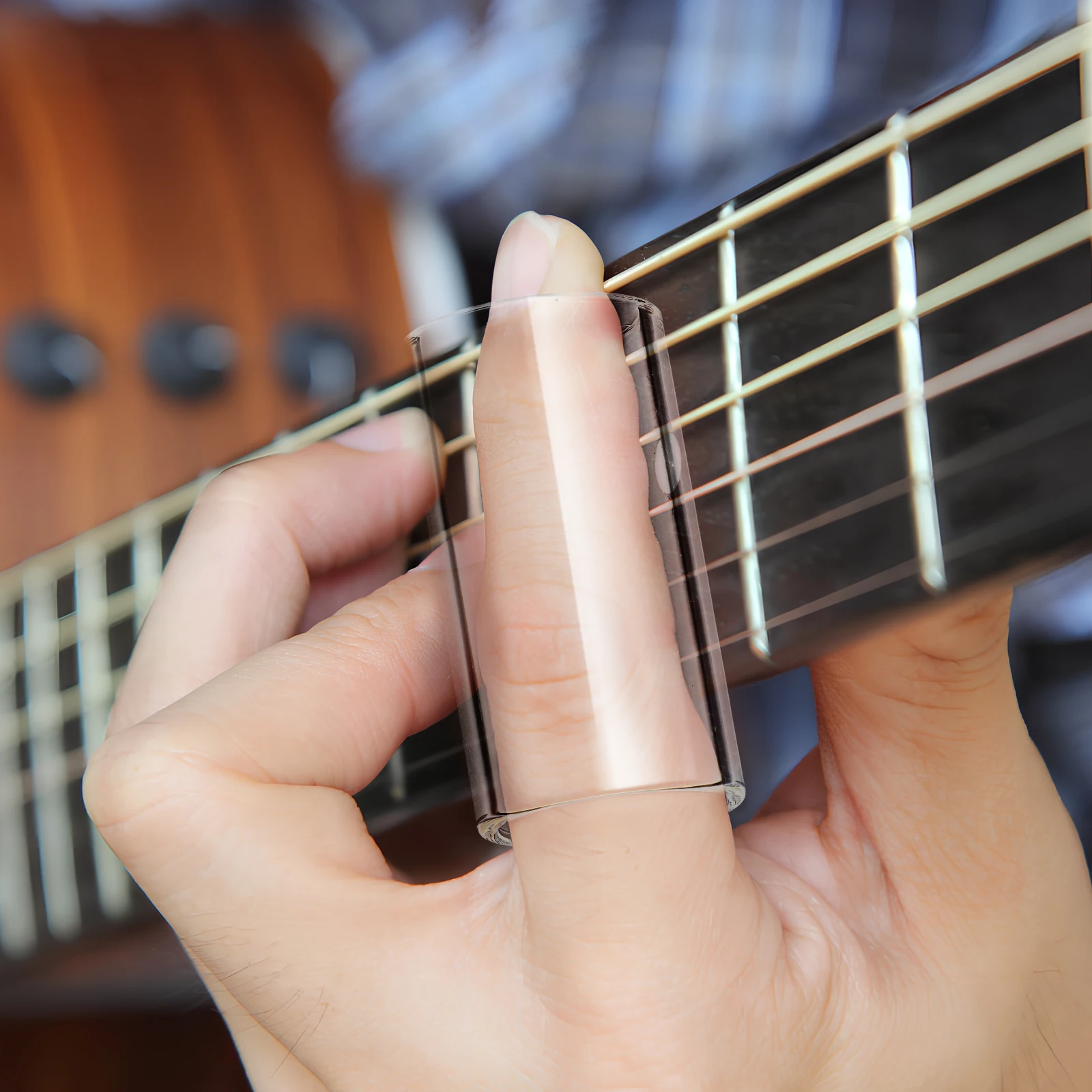 

2pcs 70Mm Glass Stainless Steel Guitar Slide Medium Bottleneck For Professional Players Durable Long Lasting Use Instrument