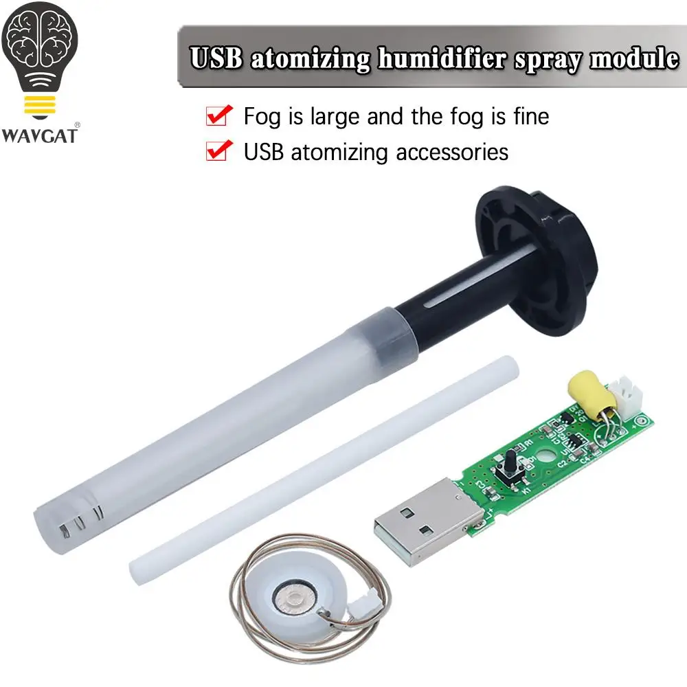 USB humidifier atomization module spray DIY experimental equipment parts ultrasonic integrated drive circuit board accessories