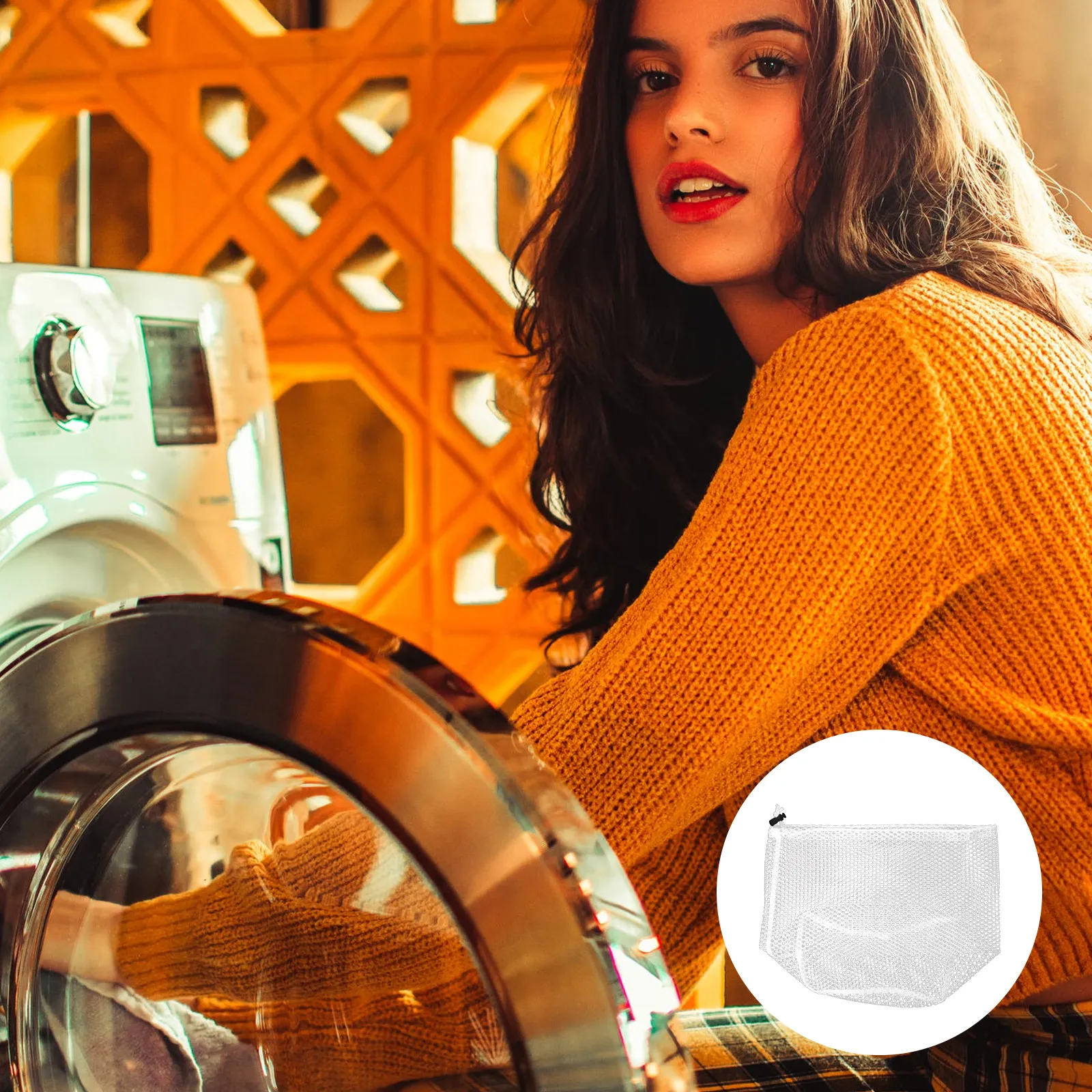 

Набор из 5 сетчатых мешков для стирки на шнурке: предотвращают спутывание, защищают одежду, сетка для стиральной машины для деликатных вещей, нижнего белья, бюстгальтеров, для хранения