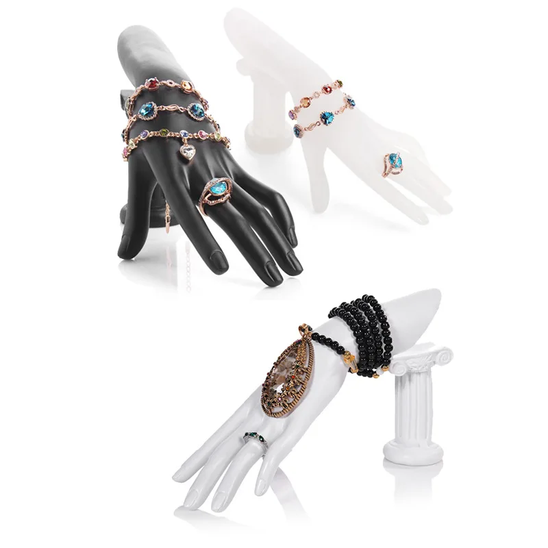 Mannequin Hand For Ring Bracelet Key Hanging Jewelry In Stock Mannequins Hand Jewelry Display Female Ring Earring Holder Set