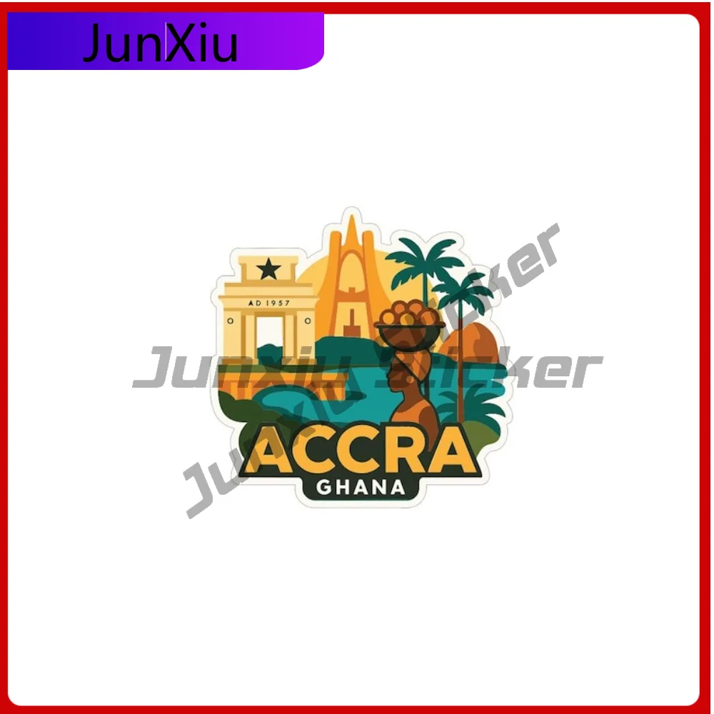 

Accra Ghana Anti Scratch Sticker Waterproof Vinyl Decal Accessories Custom Logo Truck Pickup Camper Car Body Decals Bicycle Acce