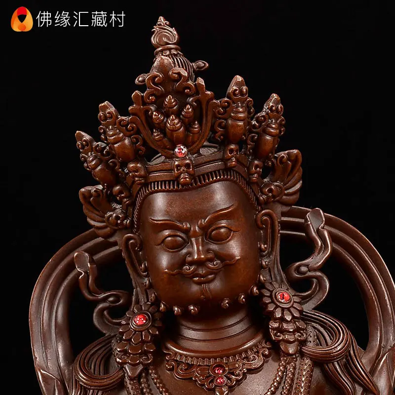 Fo Yuan Hui Yellow , Taiwan Copper Collection, Barra Wealth God Buddha Statue for Worship and Display